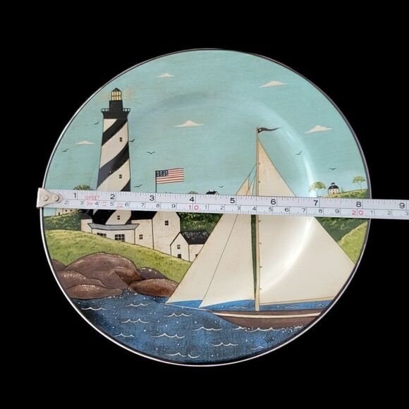 Sakura Warren Kimble Coastal Breeze Salad Plate - Picture 5 of 6